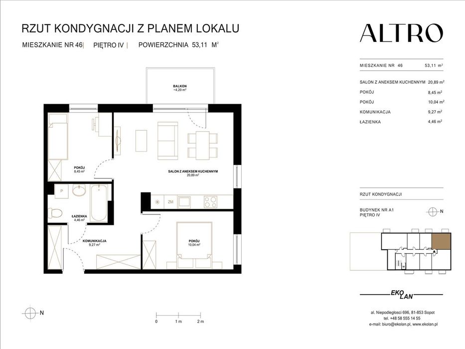 Altro | mieszkanie 3-pok. | A1/46