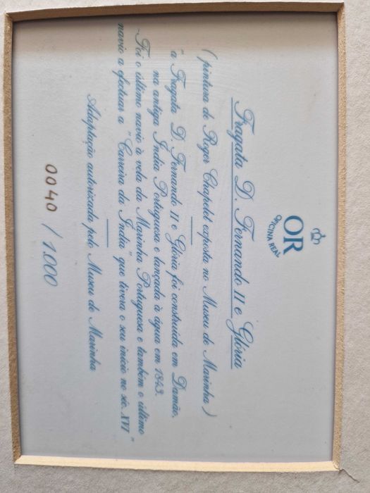 Vista Alegre placa de ceramica serie limitada