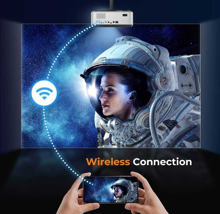 LED Projector 9500 Lumens + WiFi + Bluetooth + 4D Keystone + 1080p / 4K64729937854593122
