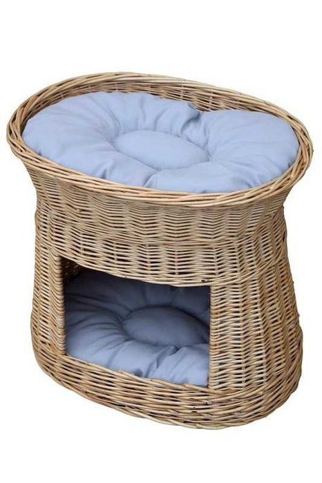 Wiklinowa budka z legowiskiem dla Kota Psa Domek 2 Poduszki GRATIS !