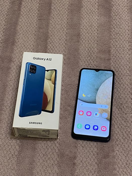 Телефон Samsung Galaxy A12 4/64gb NFC Android 13 класний стан