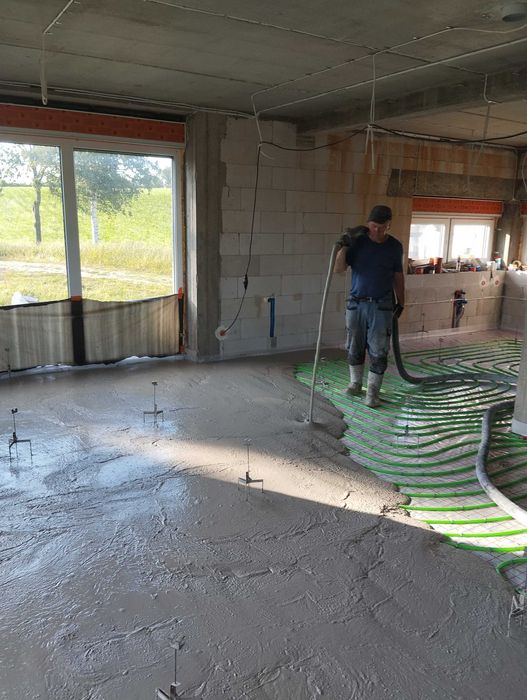 Posadzki anhydrytowe , tynki maszynowe. Wolne terminy .