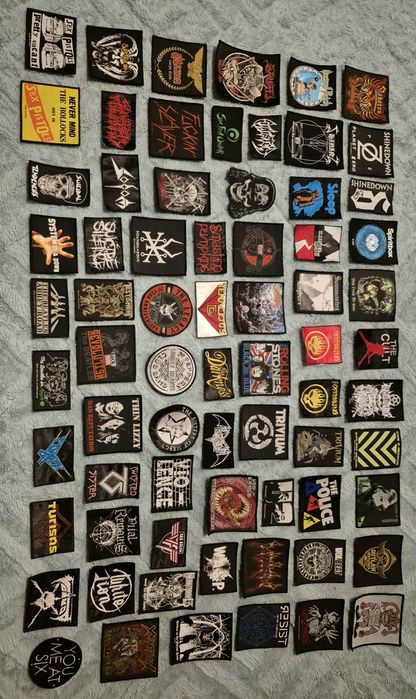 Patches de Bandas Rock Metal 1/2
