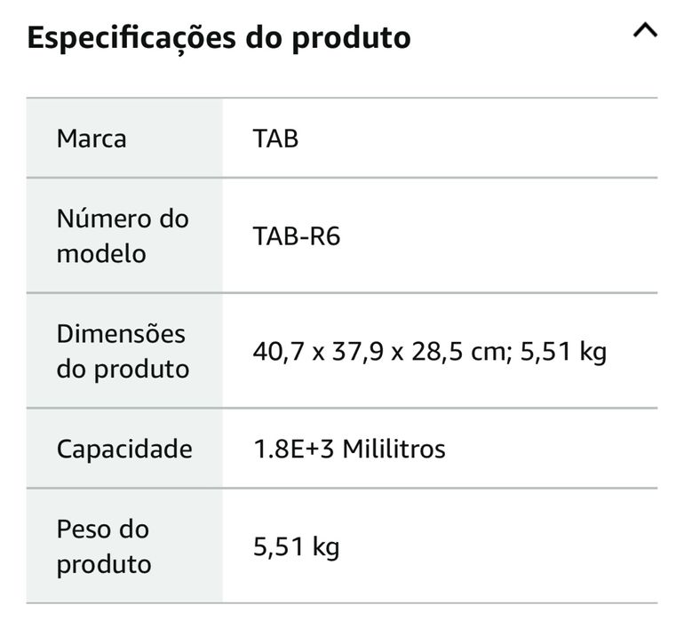 Aspirador de água, marca TAB