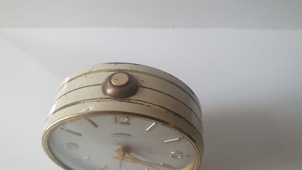 Desportador Looping branco com riscas douradas