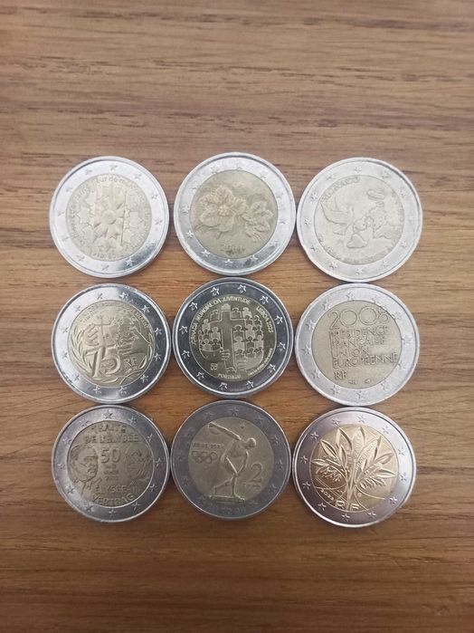 Moedas de 2€ diferentes