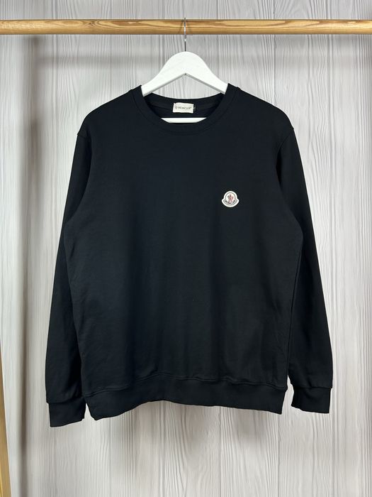 Moncler Black світшот кофта з шикарним базовим дизайном