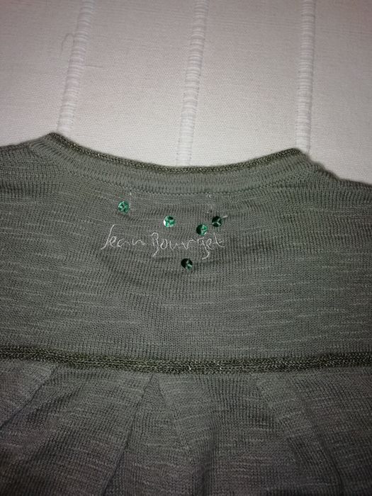 Conj JEAN BOURGET de menina vestido leggings e casaco tons de verde