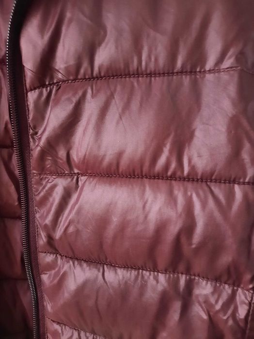 Pikowana  bordowa ocieplana kurtka MUSTANG-M