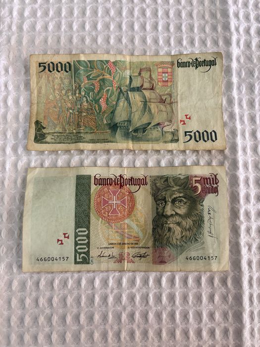 Notas de 5000 escudos