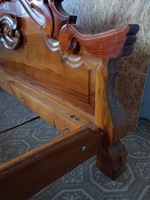 Кровать и 2 прикроватные тумбочки чистое дерево дуб орех осина сосна