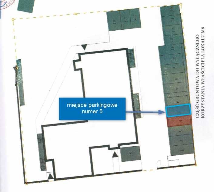 Miejsce parkingowe za bramą - Czarnieckiego 5, Wilda