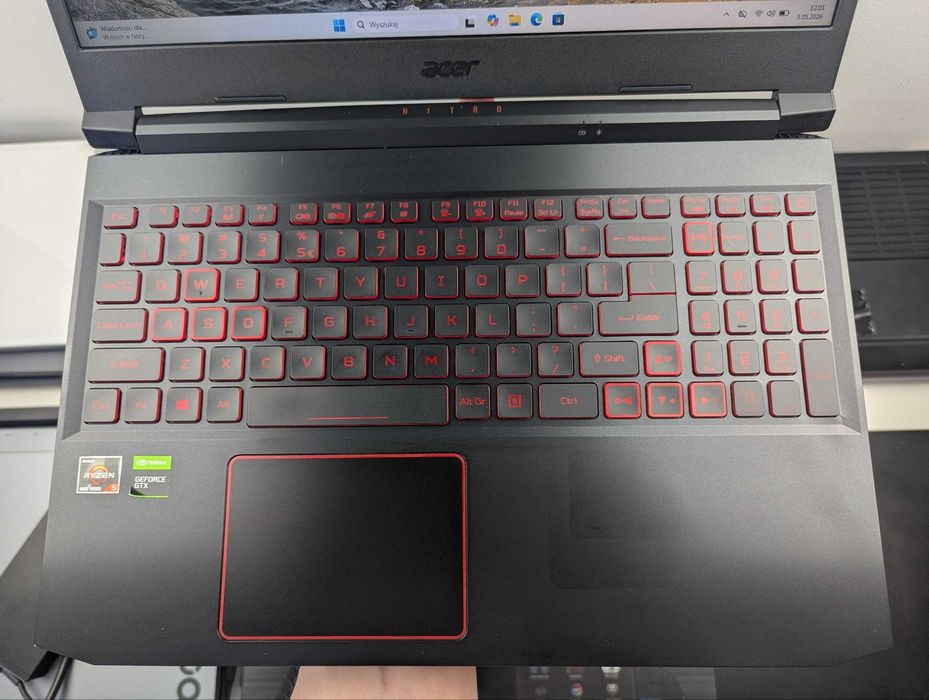LAPTOP GAMINGOWY Acer Nitro GTX 1650 R5 4600H 144 hz