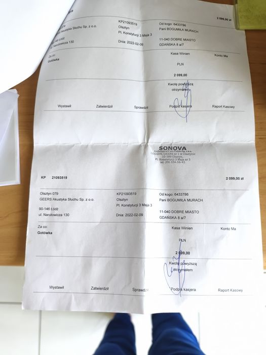 Aparat słuchowy na lewe ucho