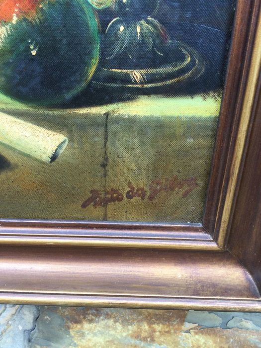 Pintura a óleo Pinto da Silva Assinada 1986 Original