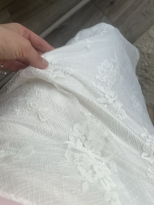 Біла спідниця максі гіпюрова