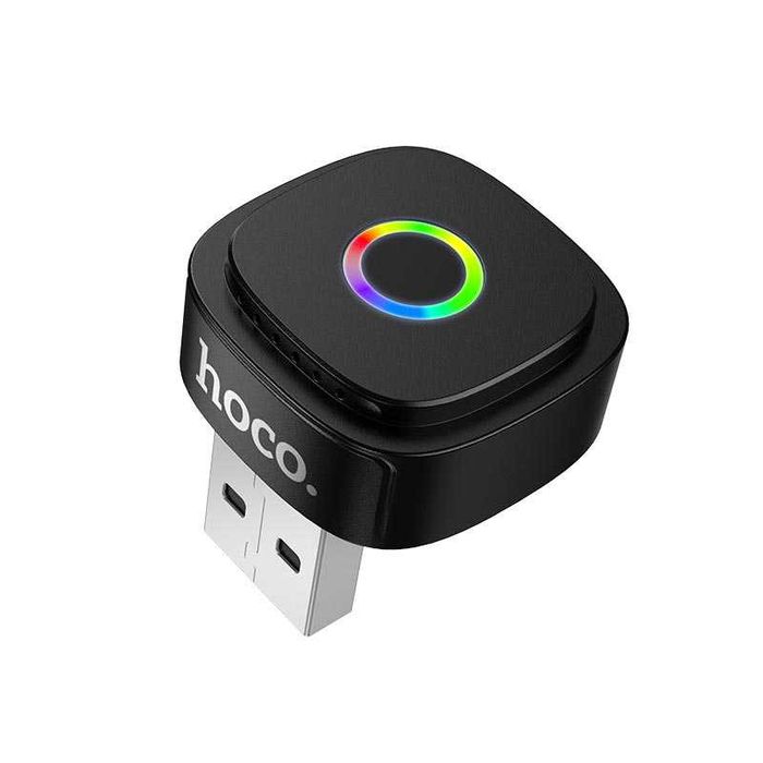Адаптер в авто беспроводной CarPlay HOCO Mini DUP10  USB-A, Wireless