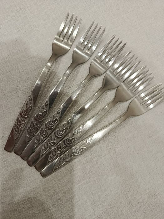 Виделки столові,нержавіюча сталь, СРСР,(6шт)