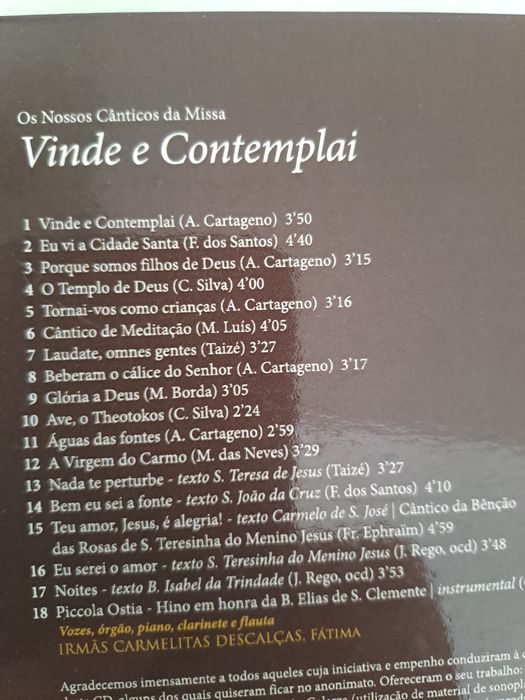 CD Vinde e Contemplai, irmãs carmelitas