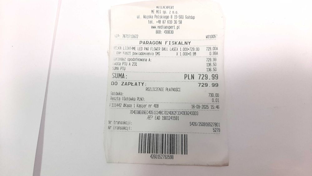 Belka LIGHT4ME LED PAR Flower BALL LASER UV strobe gwarancja