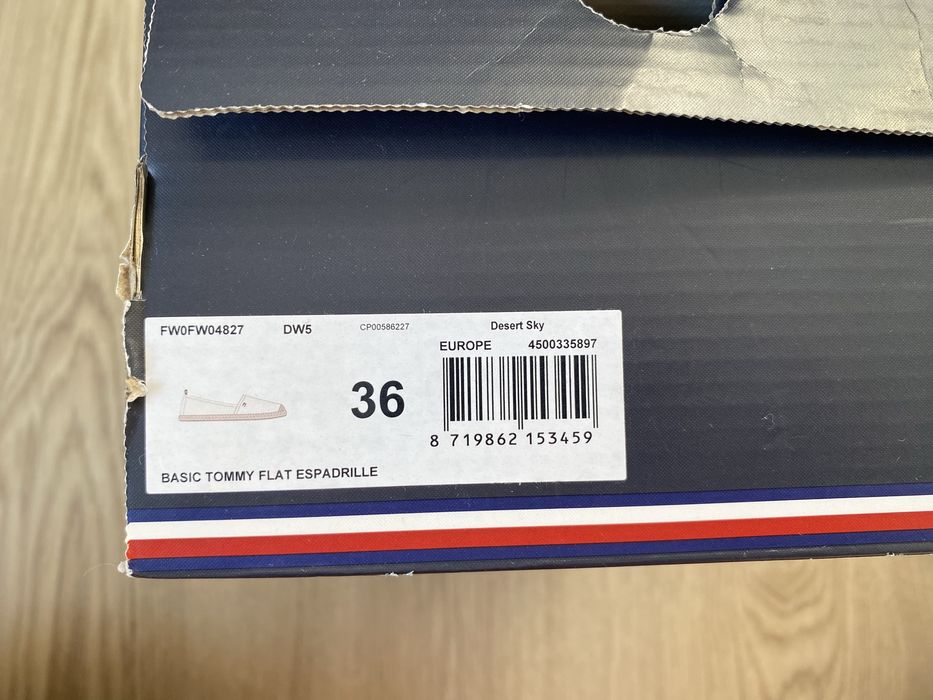 Espadryle Tommy Hilfiger, rozmiar 36. Oryginalne! Stan BDB!!!