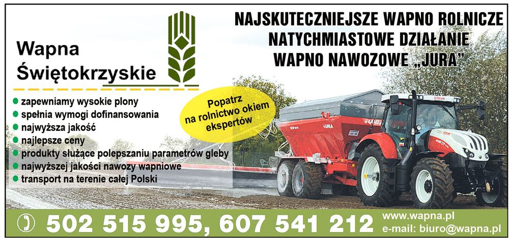 Najtaniej ! Wapno Nawozowe Węglanowe, Magnezowe, Tlenkowe- Dotacja do