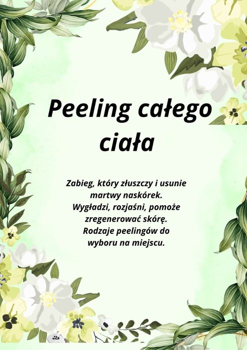 "Masaże poprawiające  kondycję skóry"