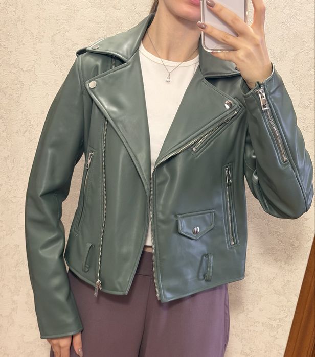 Куртка з еко шкіри Zara