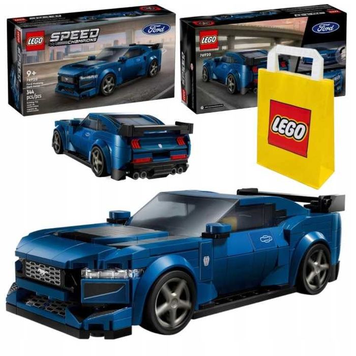 LEGO Speed Champions 76920 Ford Mustang Dark Horse Klocki Samochód Torba