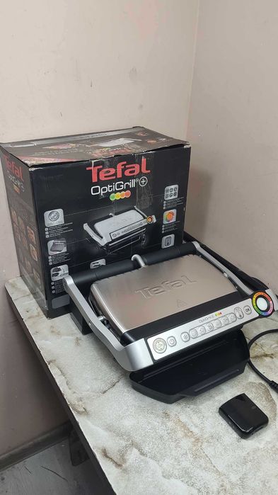 Grill Elektryczny TEFAL GC712D34 OptiGrill+ 2000W SREBRNY