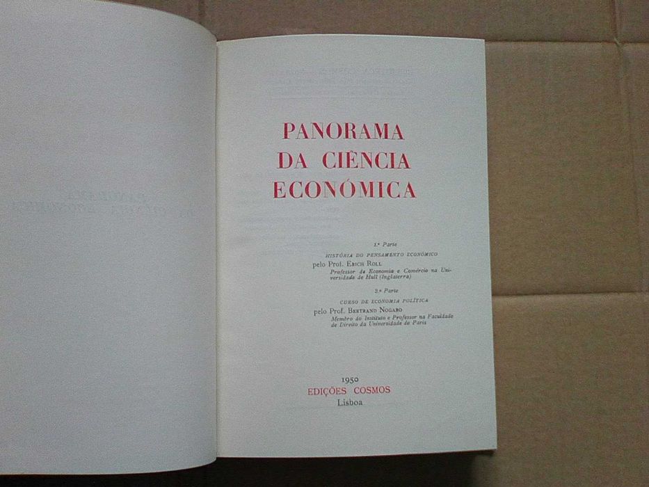 Panorama da Ciência Economica - 4 volumes