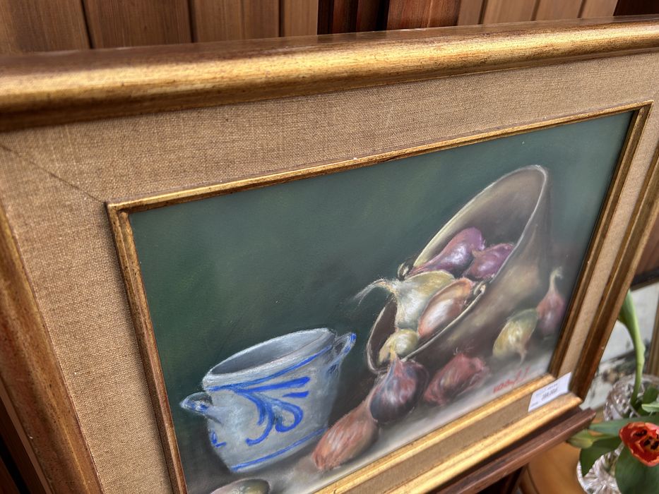 Obraz, martwa natura z cebulami #9134 Stylowy Węgrów