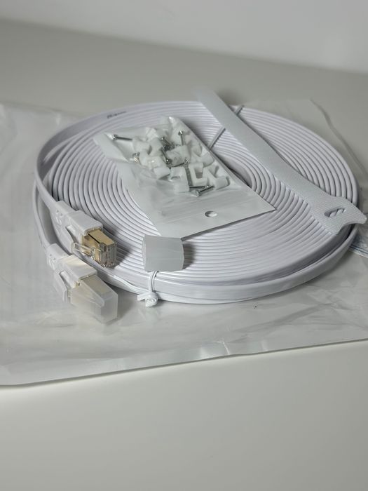 Kabel Ethernet Cat 8 10 m Płaski Kabel Sieciowy Gigabit RJ45