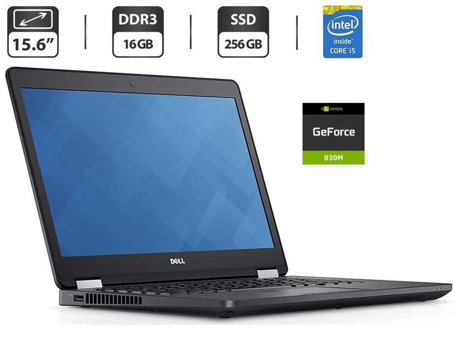 КРУТИЙ ноутбук Dell Latitude E5550 15.6"IPS FullHD i5/16Гб/ SSD/NVIDIA