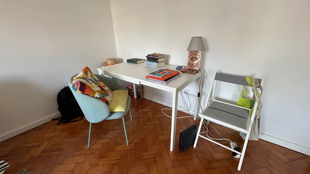 Mesa extensível branca