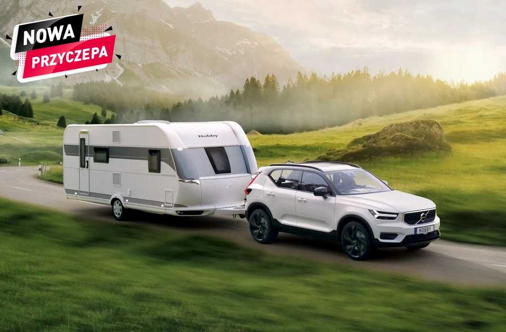 Wynajem przyczepy kempingowej bogato wyposażona klimatyzacja 6 osób