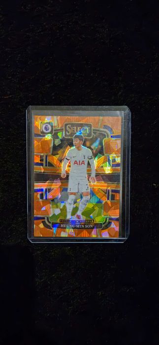 Son 2023-24 Panini Select Premier League Orange Ice /145 Terrace
