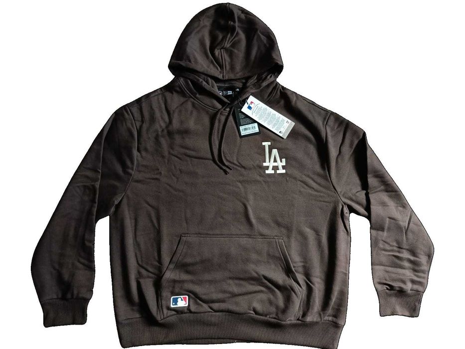 NOWA ORYGINALNA Bluza NEW ERA Los Angeles Dodgers - BRĄZOWA rozm. XL