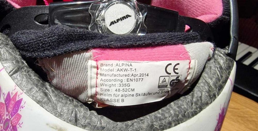 Kask dziecięcy narciarski Alpina 48-52cm