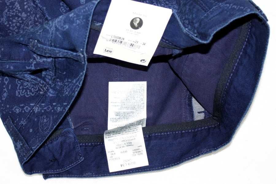 Nowe męskie spodnie Lee Chino - L768DBJN oryginalne rozmiar W29/L34