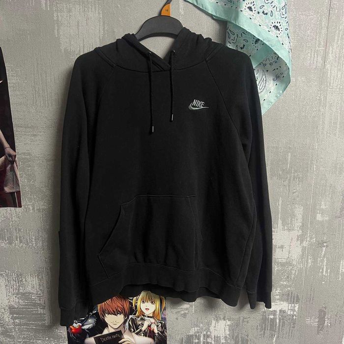 Худи nike L черная кофта