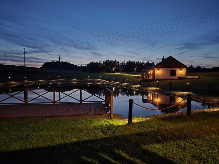 Całoroczny Domek z Jacuzzi,Sauną i Stawem