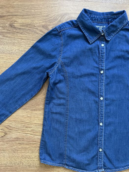 Koszula Dziewczęca Jeansowa Rozmiar 140