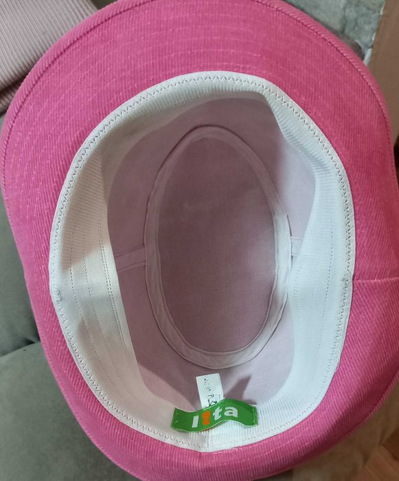 Рожева панама мікровельветова