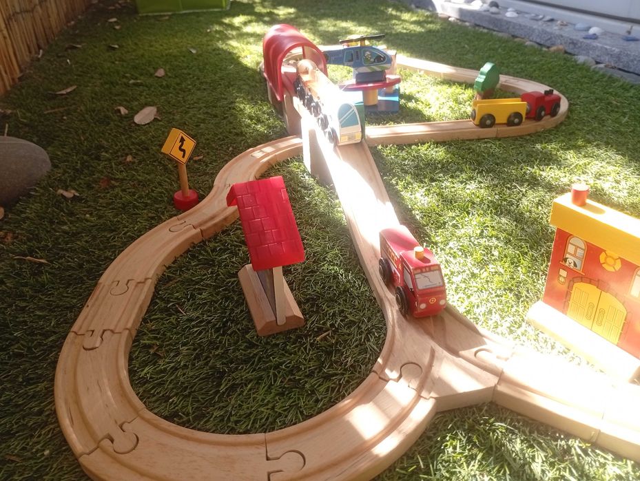 Pista de madeira