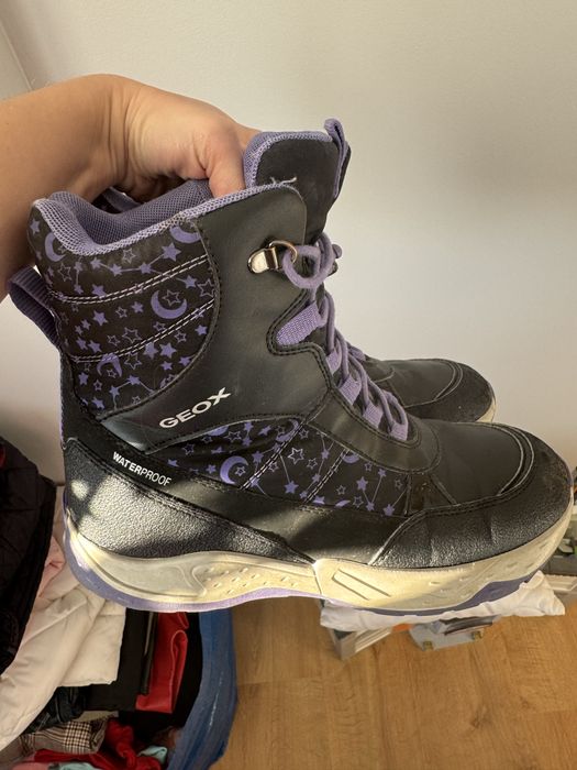 Śniegowce botki Geox waterproof dla dziewczynki lub damskie r 36