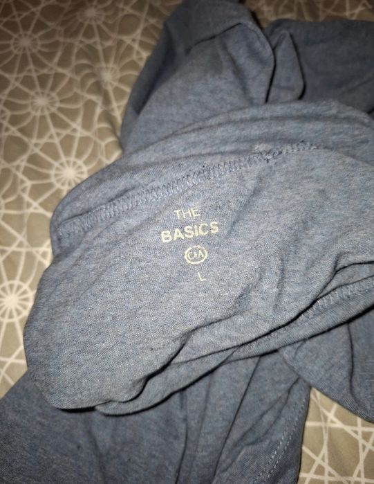 2 golfy niebieski i fioletowy c&a h&m L basic
