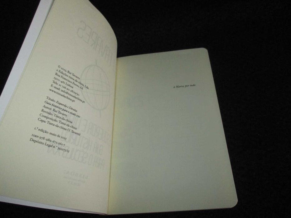 Livro Esquerda e Direita Guia Histórico para o Século XXI Rui Tavares