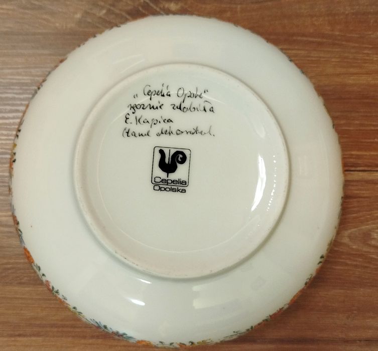 Talerz półmisek Cepelia Opolska porcelana idealny ręcznie  zdobiony