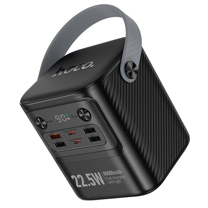 Повербанк HOCO J152 80000mAh 22.5W швидка зарядка ліхтар